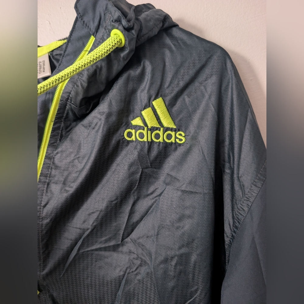 Adidas Men's Quarter‎ Zip Pullover Windbreaker Rain Jacket - Picture 3 of 5